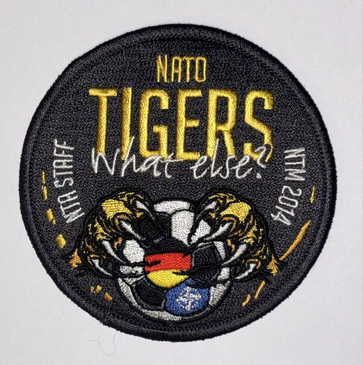 Schweizer Armee Placchette & Badge: Patch Nato Tiger Meet 2014 Staff Armee – Usato da Riedikon venduto da Rokh01