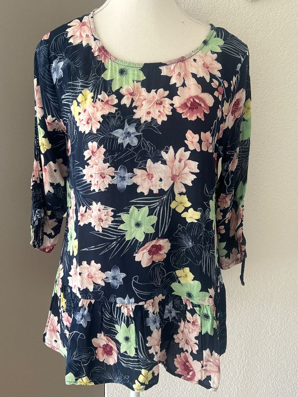 Camicette: 3/4 Arm Shirt mit Muster von Multiblu Gr. 38 – Usato da Brunnen venduto da Nala2929 1