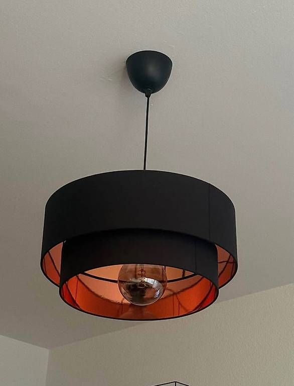 Paralumi: ORO Lampenschirm Schwarz/Kupfer 50cm – Usato da Oberglatt ZH venduto da le.scandi 1