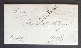 ITALIA 1826: Lettera da CASTELFRANCO a ASOLO