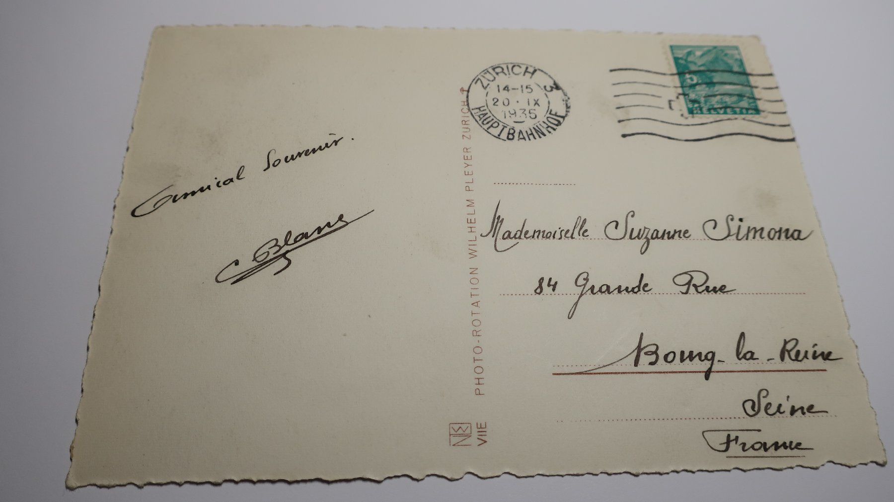 Cartoline postali: Mürren Allmendhubel Eiger, Mönch 1935 – Usato da Cormoret venduto da Pascalll2001 4