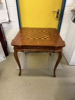 Edler Schach-Tisch / Beistelltisch mit Schublade, Holz!