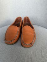 Lederschuhe Mokassins Orange Gr 36