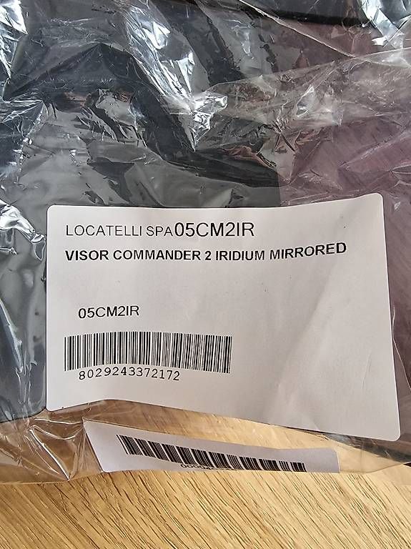 Caschi & visiere: VISOR COMMANDER 2 Iridium – Usato da Hasle LU venduto da luc_9pxg 2