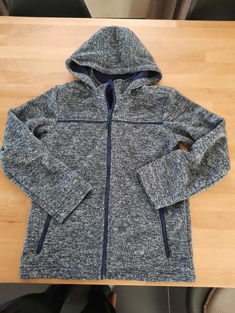 Strick-Fleece Jacke Gr.146/152 neu Übergangsjacke