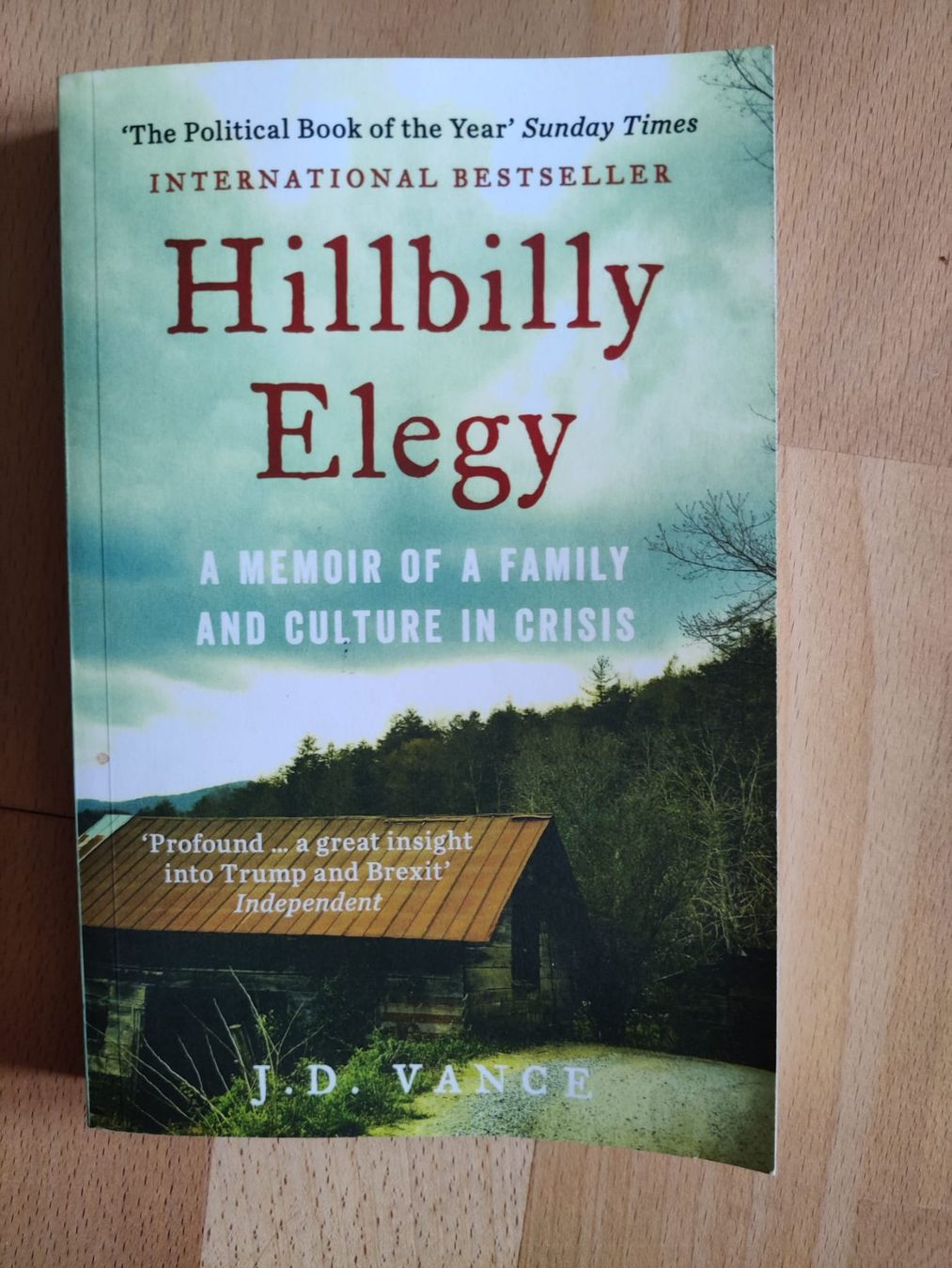 Livres: Spannendes Buch Hillbilly Elegy – D'occasion à Wil SG par Natundmatt