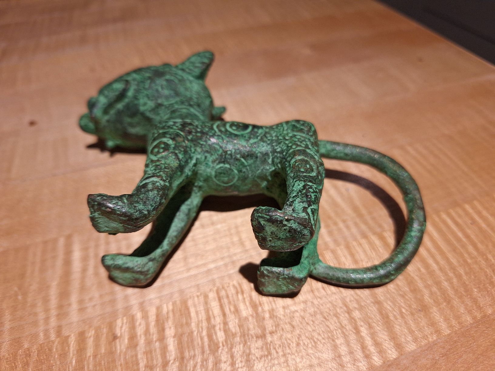 Figuren: Antike Bronze Figur Loepard Benin – Gebraucht aus Dornach von bals28 7