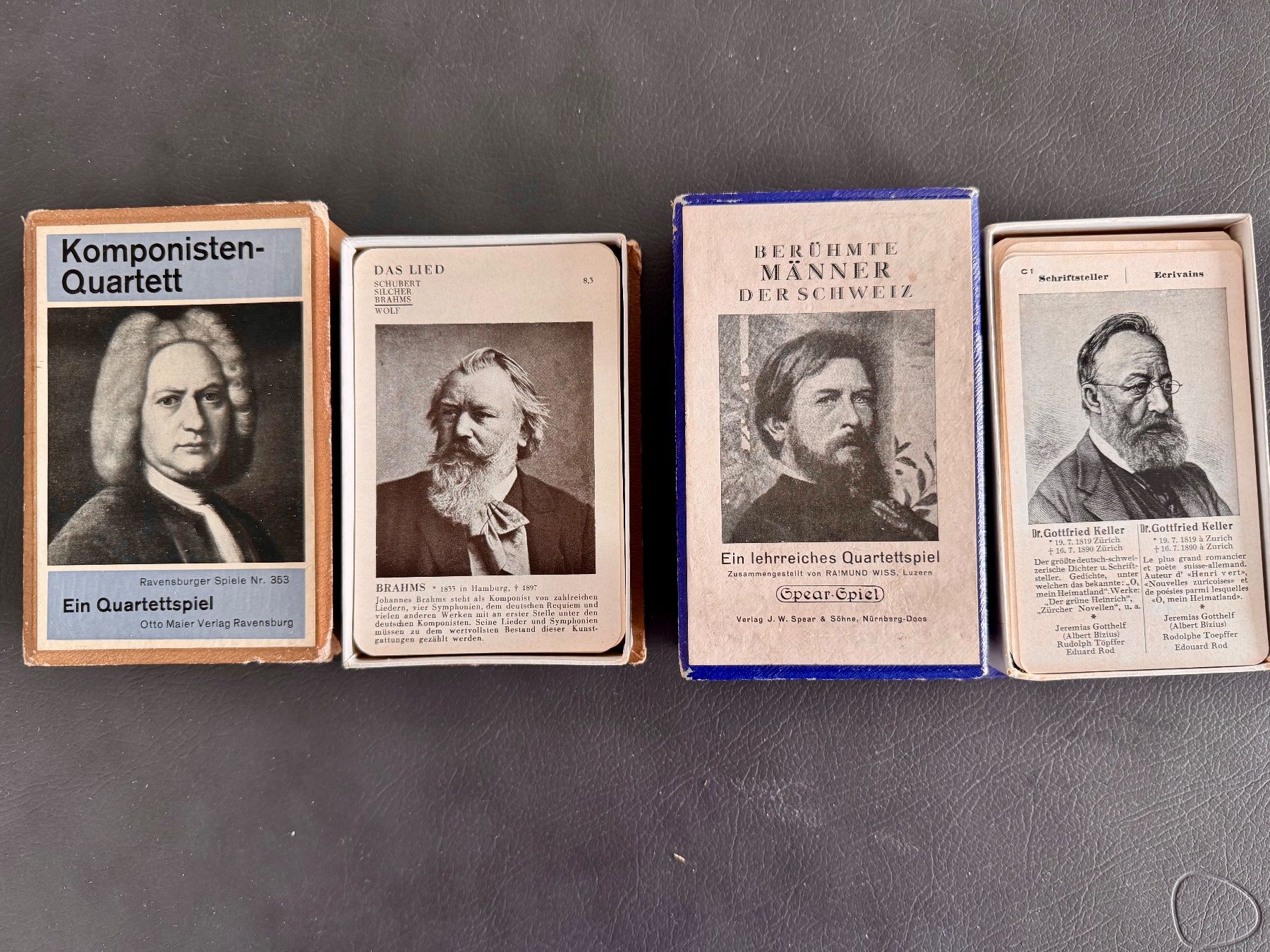 Giochi: 2 alte Quartette antik – Usato da Zürich venduto da Fore_02