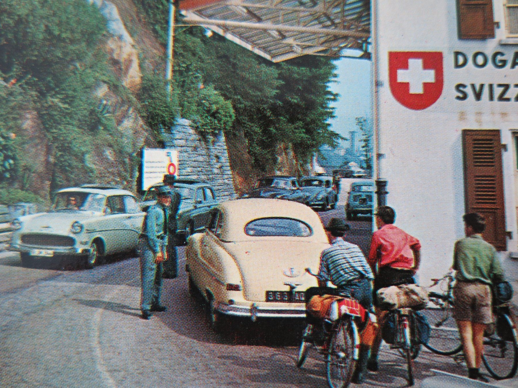 Ansichtskarten: BRISSAGO - DOGANA - ZOLLPOSTEN - OLDTIMER – Gebraucht aus Wittenbach von  1