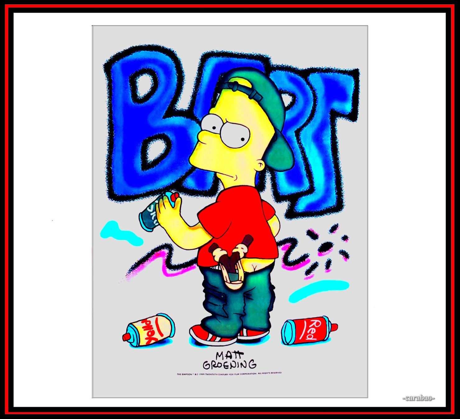 Fahnen: Fahne *Bart Simpson* - Nr. J-5923 – Neu (gemäss Beschreibung) aus Winterthur von --carabao-- 1