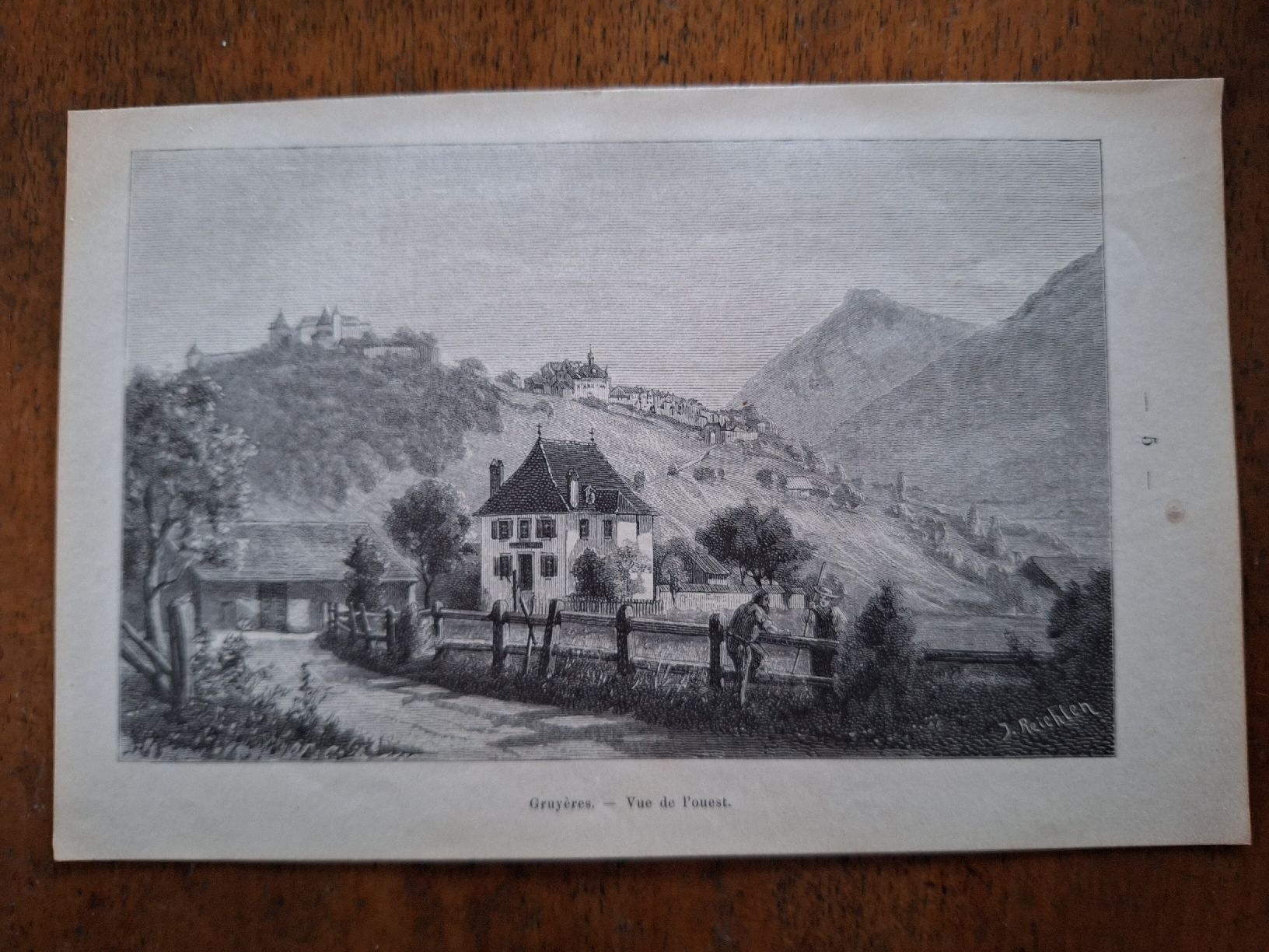 Incisioni: GRUYERES VUE DE L'OUEST – Usato da Bevaix venduto da bohrap
