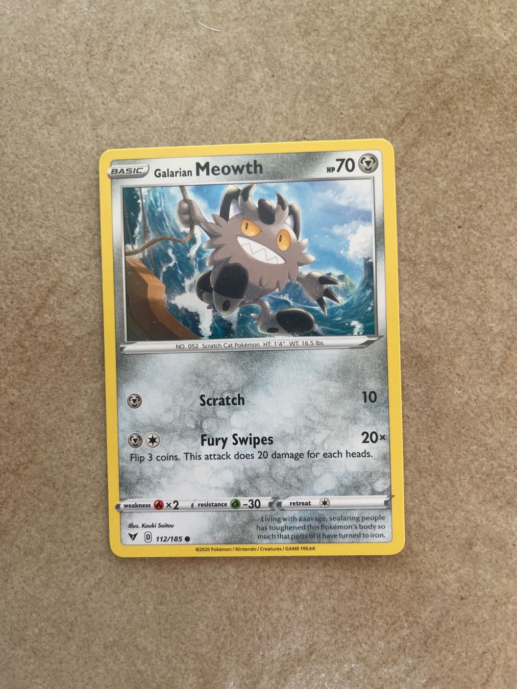 Pokémon Sammelbilder & Trading cards: Carte Pokemon Meowth - Vivid Voltage - EN – Gebraucht aus Vernayaz von Darkfrost