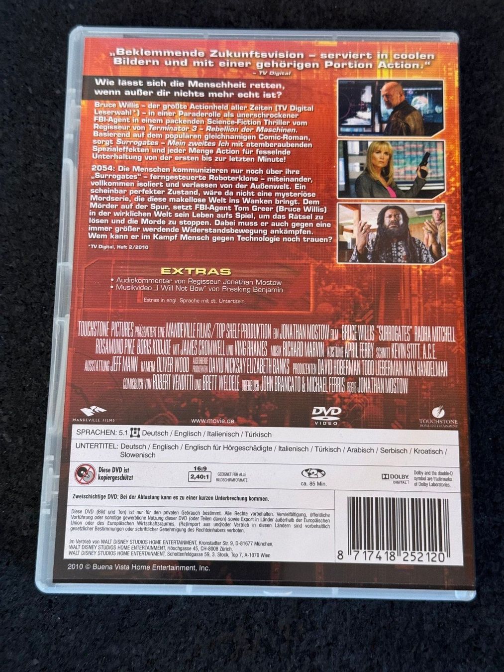 Alle DVDs: Surrogates "Mein zweites ich" DVD DE/EN/IT/TK Bruce Willis – Gebraucht aus Fribourg von tschjoly 1