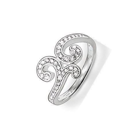 Thomas Sabo Ringe: Original Thomas Sabo Fingerring Ring Silber 925 Swarovski 58 – Neu und originalverpackt aus Suhr von Juvelia