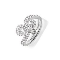 Original Thomas Sabo Fingerring Ring Silber 925 Swarovski 58