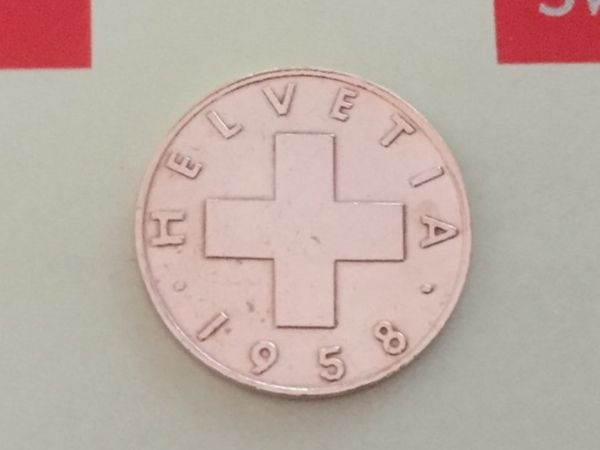 Tutti le monete: 1 Rappen 1958 vz/unz – Nuovo (secondo la descrizione) da Elsau venduto da herbybay