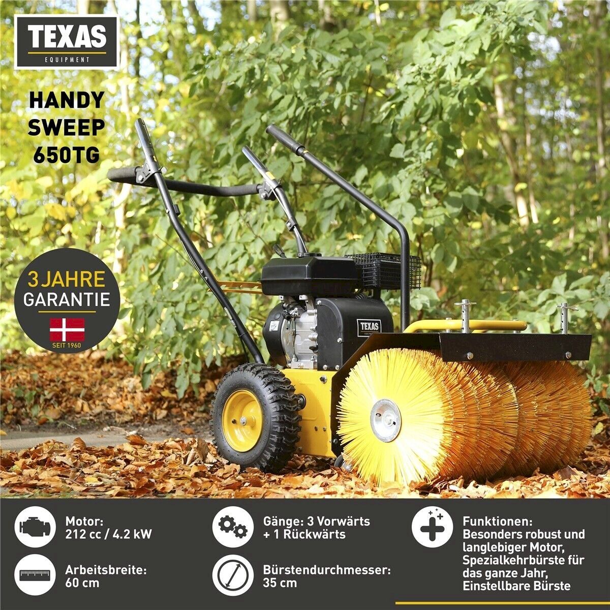 Altro in Apparecchi per la pulizia: Texas Benzin Kehrmaschine 650TG – Nuovo e nell'imballaggio originale da Bottighofen venduto da zaap 1