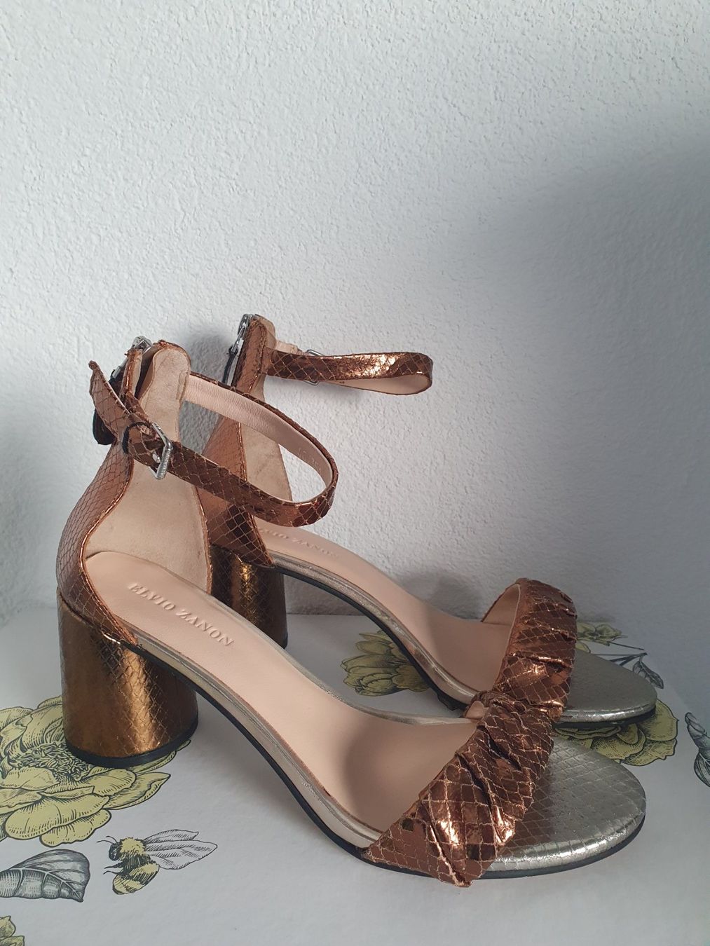 Damenschuhe: Sandale Elvio Zanon, Leder, Größe 40, bronze – Neu und originalverpackt aus Zuchwil von ger_ws6t