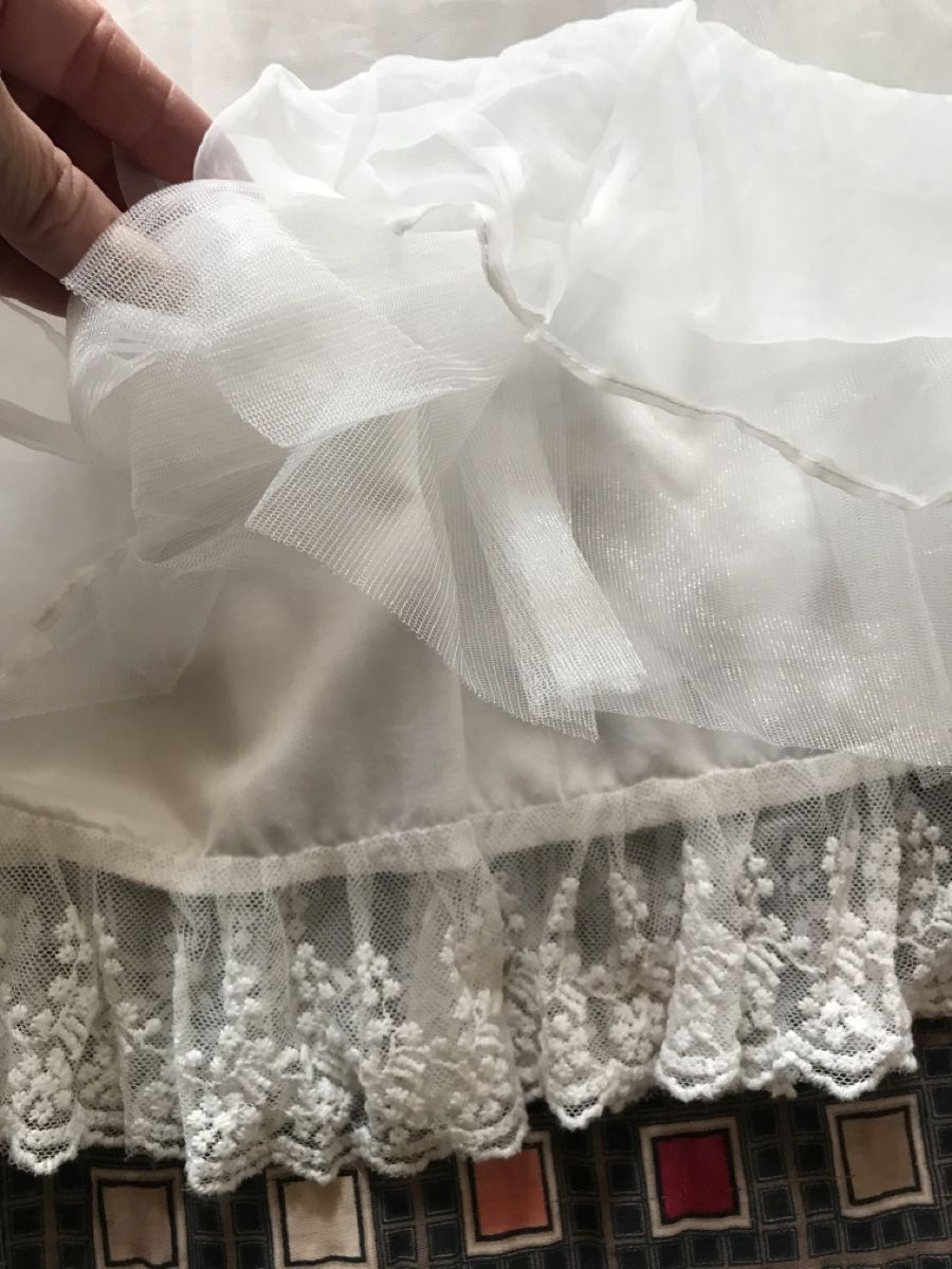 Gonne: Jupe jupon blanc doublée dentelle MYRINE, taille M – Nuovo (secondo la descrizione) da Morges venduto da sandy069 1
