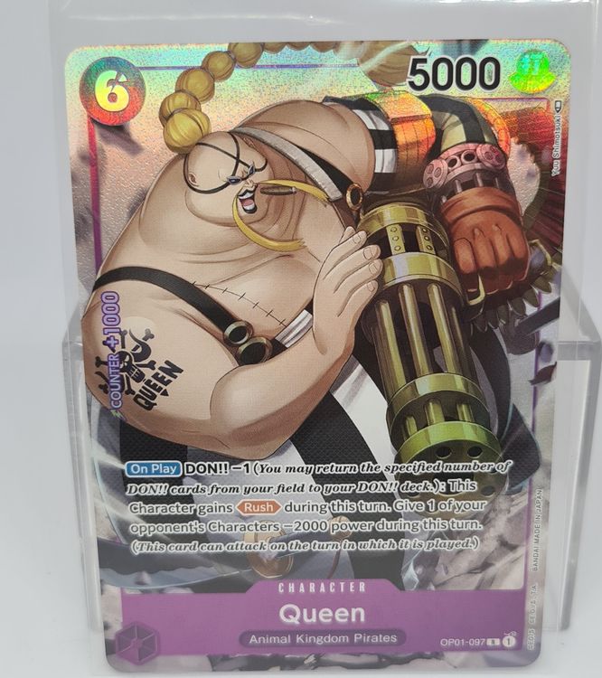 One Piece [EN] Queen OP01-097 Alt Art Pre Errata | Kaufen auf Ricardo