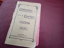 DER GLETSCHER-GARTEN LUZERN UM 1910