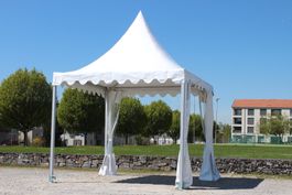 Pagoden Zelt Gardeko 4x4 Pavillon Ganzjahreszelt Eventzelt