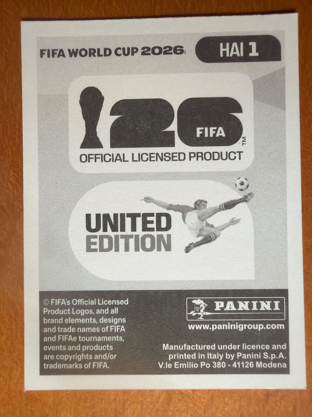 Panini Sammelbilder & Trading cards: Panini HAI1 – Neu (gemäss Beschreibung) aus Susten von Rechnun 1