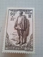 Timbre France N°420/422 à 425