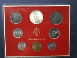 Vatikan Münzsatz Anno IX mit Silber 1971