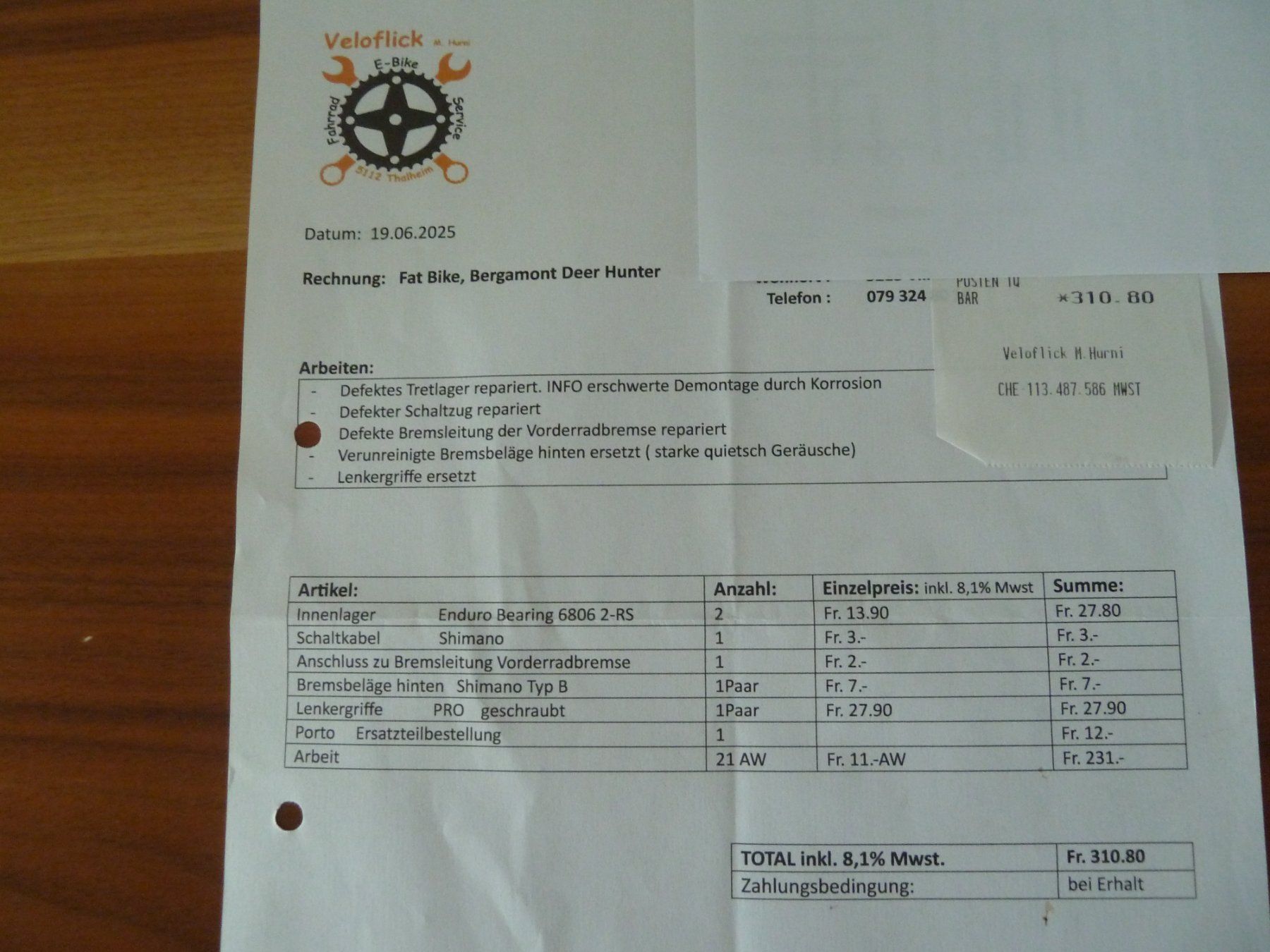 Bergamont Biciclette: MTB Fatbike Bergamont Deer Hunter – Usato da Villnachern venduto da tausendsassa02 4