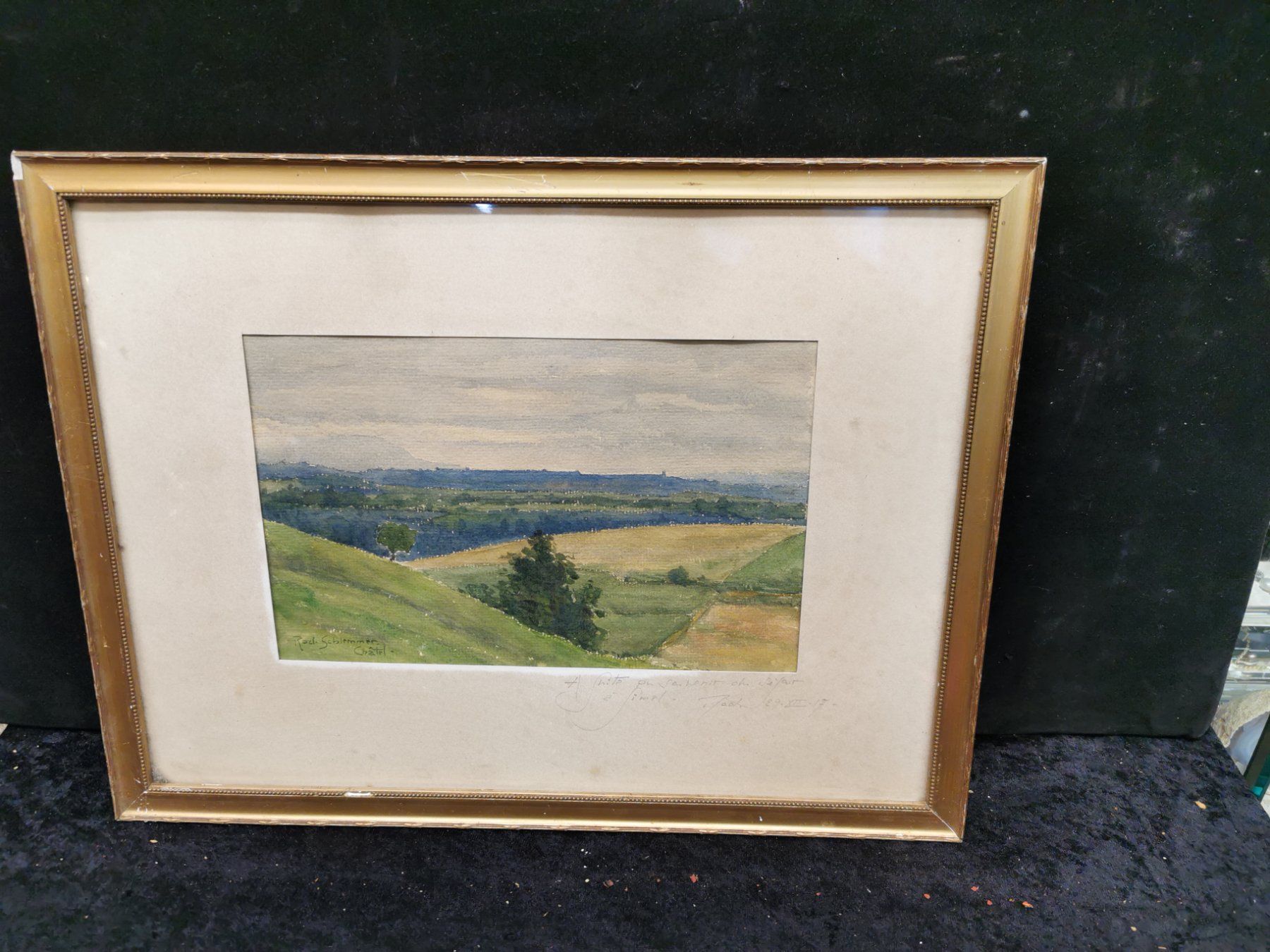 Dipinti: TABLEAU SIGNÉ ET DATÉ GIMEL 1917 – Usato da Genève venduto da Qanil77