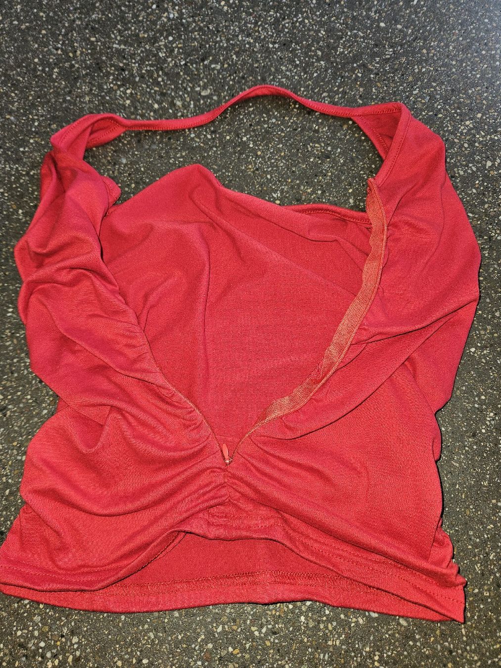 Shein Top: Rotes Neckholder Top, Grösse XXS – Usato da Anwil venduto da tamoos 3
