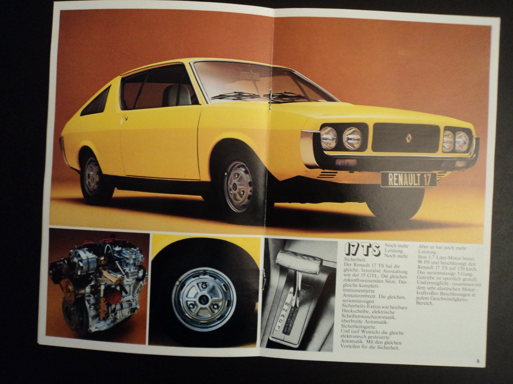 Renault Documenti: Prospekt Renault 15/17 1970er – Usato da Schwarzenburg venduto da modelCARama