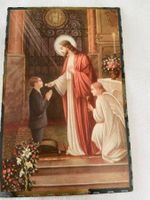 Jesus Heiligenbild Andachtsbild Vintage Postkartengrösse