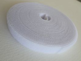 Klettband weiss 1cm. breit, länge 5meter