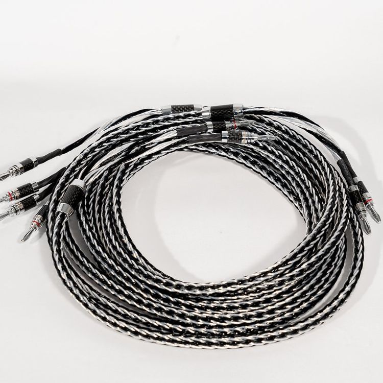 Baolongking Hi-Fi Lautsprecherkabel 3m - Reines Kupfer Mit Bananensteckern