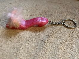 Schlüsselanhänger Barbie Schuh pink