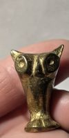 Eulefigur Messing künstler Walter Boss 3,5 cm 