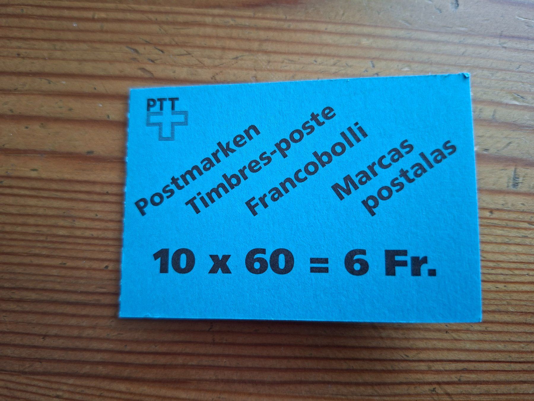 Tutti i francobolli: Markenheftchen: PTT – Nuovo (secondo la descrizione) da Hinterkappelen venduto da 1399