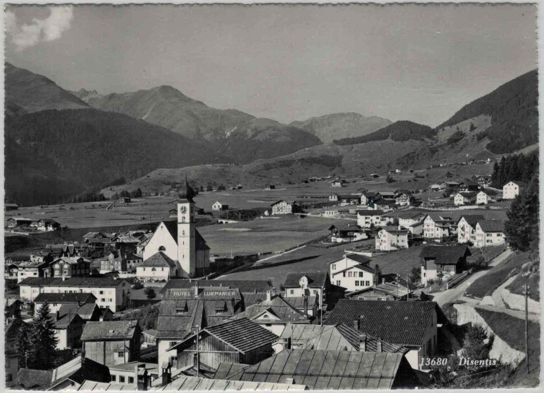 Cartoline postali: GR 311 DISENTIS 1963 GF – Usato da Fribourg venduto da philafri