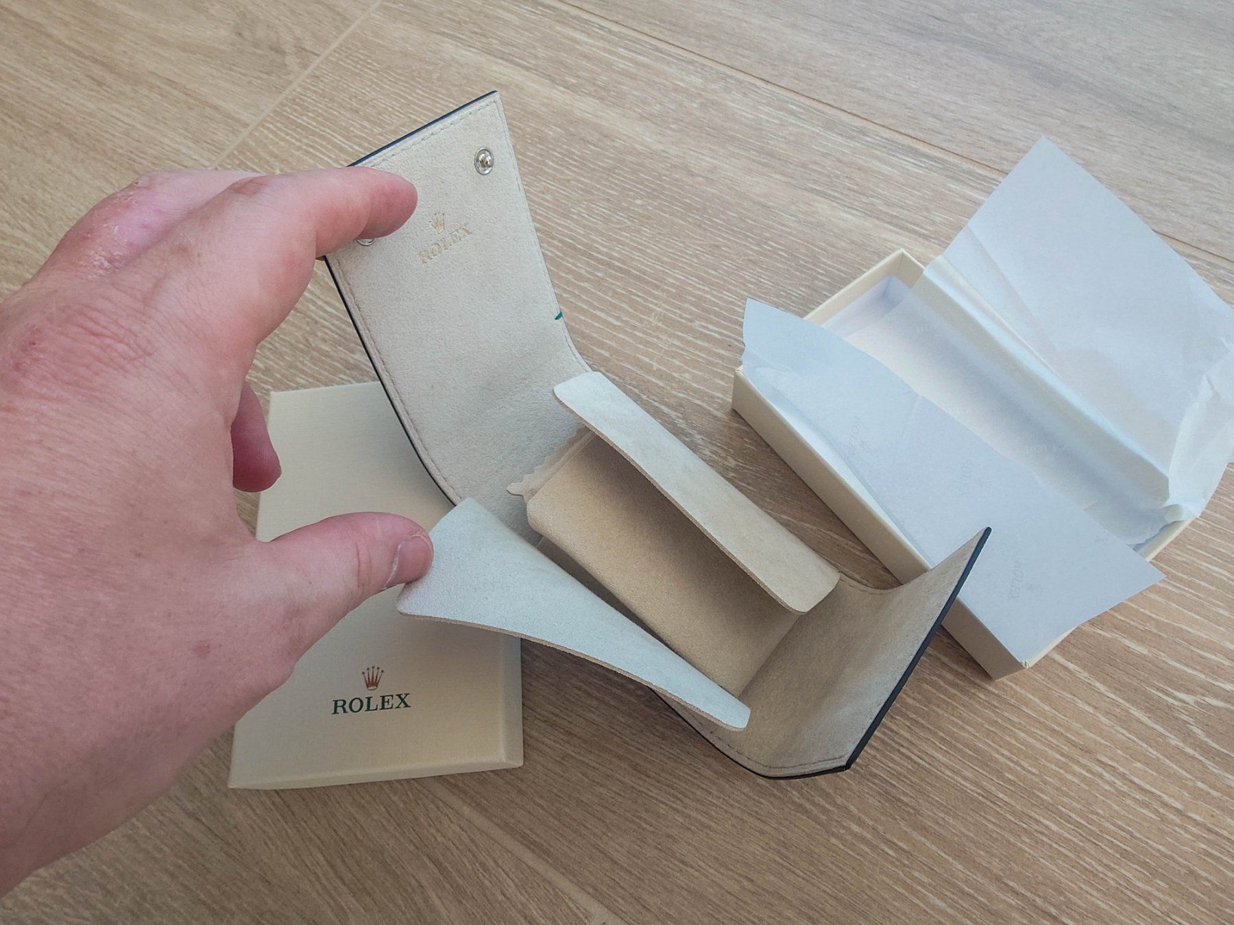Scatole porta orologi: Rolex travel box – Nuovo e nell'imballaggio originale da Epalinges venduto da bracelet123 3