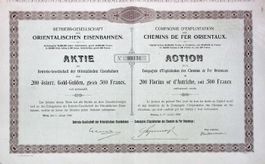 Betriebsges. der Orientalischen Eisenbahnen, Wien - 1906