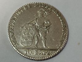 Kantonsmünze Luzern 10 Batzen 1812 Schweiz Silber