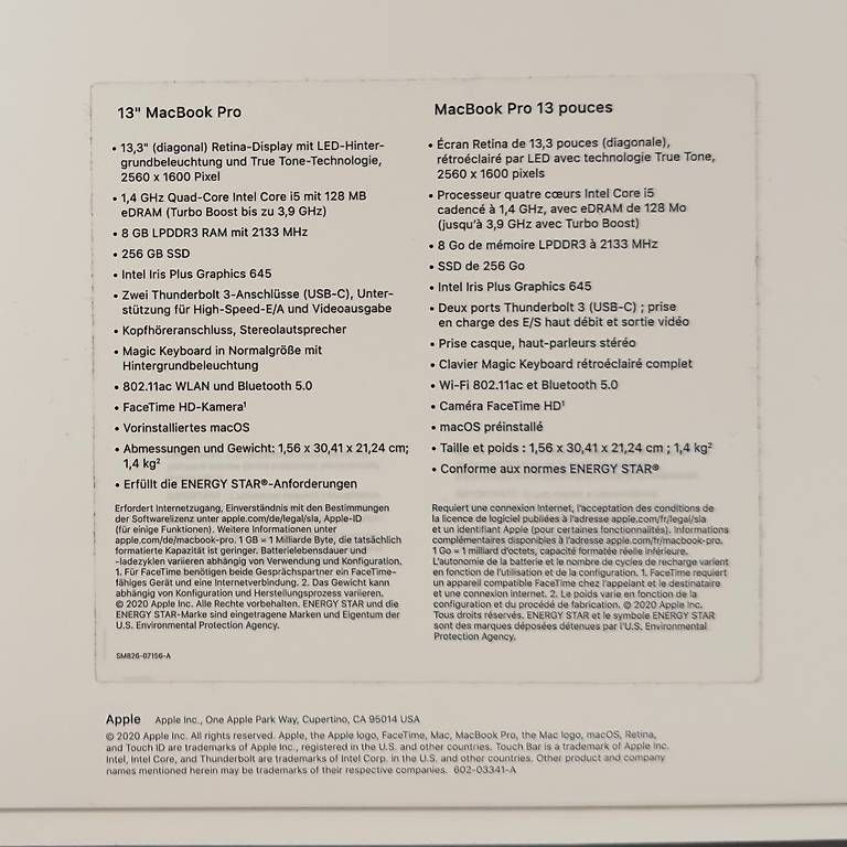 Portables: Apple MacBook Pro 13" Space Grau – D'occasion à Utzenstorf par Nico.22 3