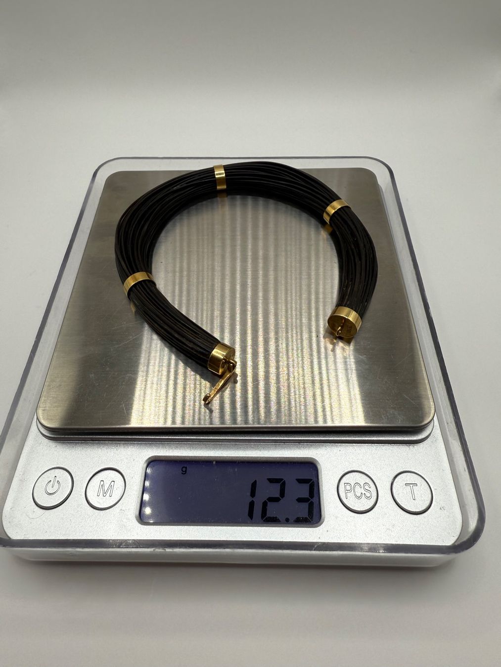 Bracciali & Braccialetti: echtes Elefantenhaar Armband Set mit 18kt Gold – Usato da Winterthur venduto da trading-ch 4