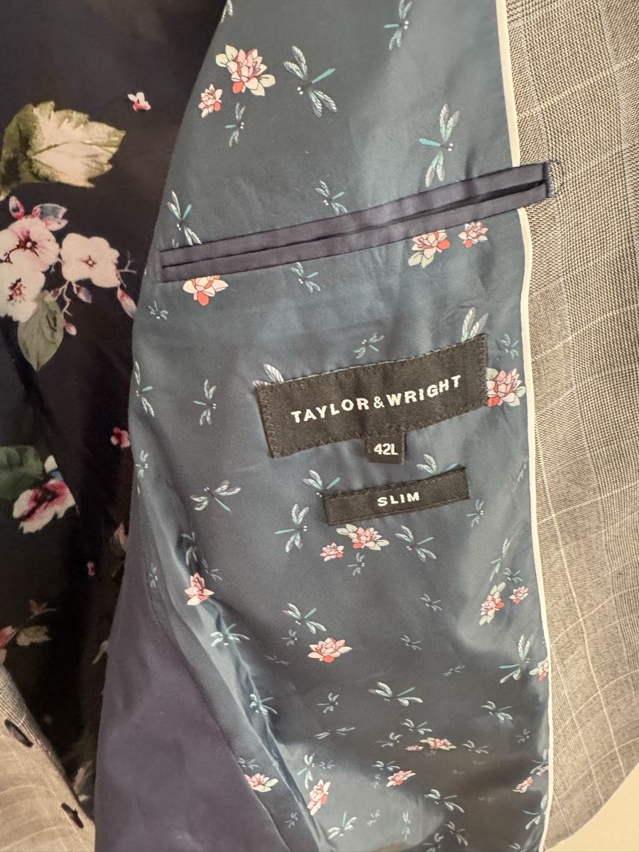 Sakko Jacken: Taylor & Wright Slim Fit Sakko Grau kariert Gr. 42L – Neu und originalverpackt aus Zürich von di_archive 3