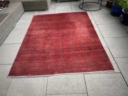 Teppich rot 194 x 150  guter Zustand