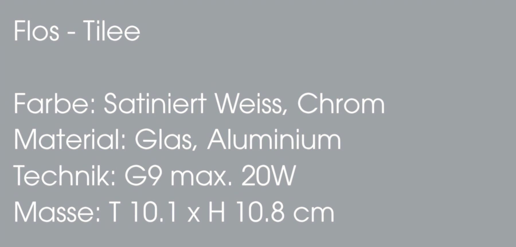 Flos Lampade: Wandleuchte Tilee, ORIGINALVERPACKT! – Nuovo e nell'imballaggio originale da Binningen venduto da Masc61 1