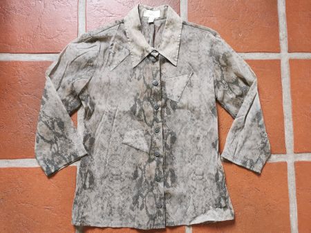 SHE; Bluse mit Schlangenmuster Gr. 36