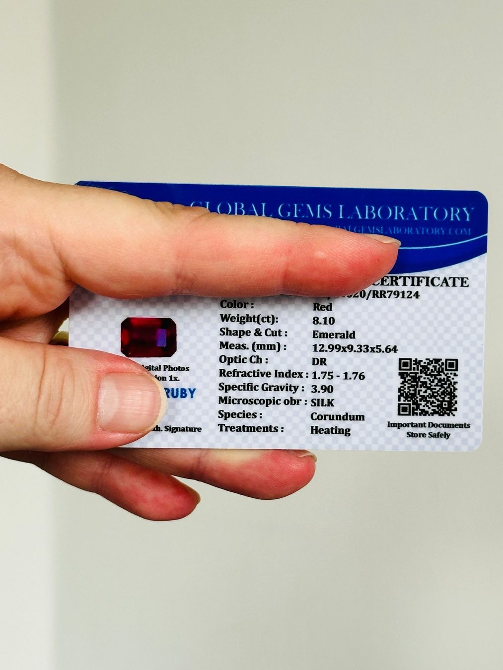 Pietre preziose: 8.10 Ct Loose Gemstone Certified – Nuovo e nell'imballaggio originale da Genève venduto da AWWA 8